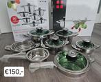Nieuwe pannenset, Huis en Inrichting, Keuken | Potten en Pannen, Ophalen of Verzenden, Nieuw, Rvs, Pannenset