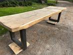 Stoere Boomstamtafel - Uniek en Robuust, Ophalen, Overige materialen, Gebruikt, 50 tot 75 cm