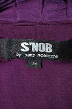 SNOB, S'NOB by Sans Noblesse jurkje, jurk, paars, Mt. M, Kleding | Dames, Maat 38/40 (M), S'Nob, Zo goed als nieuw, Paars