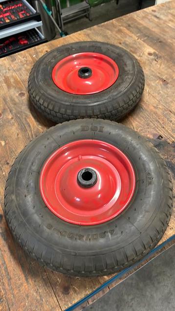 Te koop DSI 2x nieuwe kruiwagen wielen 4.80/4.00-8 staal beschikbaar voor biedingen