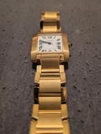 Tank Française M gold, Sieraden, Tassen en Uiterlijk, Horloges | Heren, Overige merken, Staal, Staal, Polshorloge