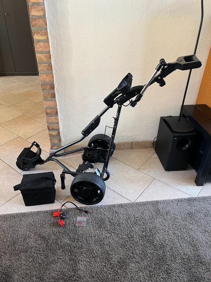 LEES TEXT ! Elektrische bagboy motocaddy golf caddy trolley, Sport en Fitness, Golf, Gebruikt, Golfkar, Ophalen