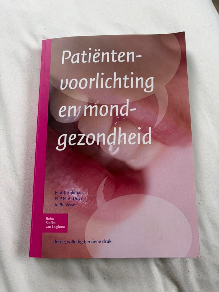 A. Ph. Visser - Patiëntenvoorlichting en mondgezondheid, Boeken, Ophalen of Verzenden, Zo goed als nieuw, A. Ph. Visser; M.P.M.A. Duyx; M.A.J. Eijkman