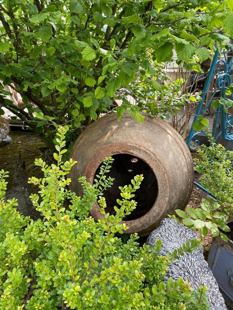 Brocante Vaas terracotta tuinvaas olijfvaas kruik, Antiek en Kunst, Curiosa en Brocante, Ophalen