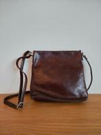 Bosboom leren schoudertas, Overige merken, Gebruikt, Bruin, Ophalen of Verzenden