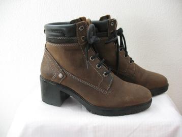 Wrangler Stoere Leren Veter Boots Bruin Maat 38 / 38½ beschikbaar voor biedingen