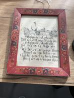 Oude Friese spreuk in lijst, Ophalen of Verzenden