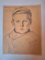 Tekening Volendamse Jongen - K Schilder door Munthe, Antiek en Kunst, Ophalen of Verzenden