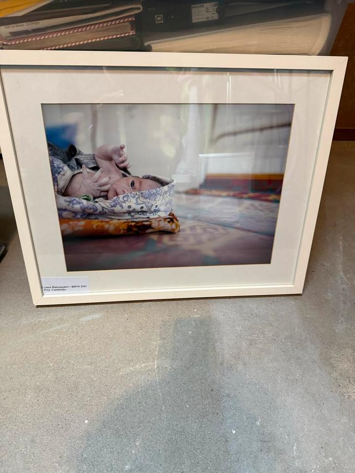 Lieve Blancquart - Zuigeling in lijst, Huis en Inrichting, Woonaccessoires | Schilderijen, Tekeningen en Foto's, Zo goed als nieuw