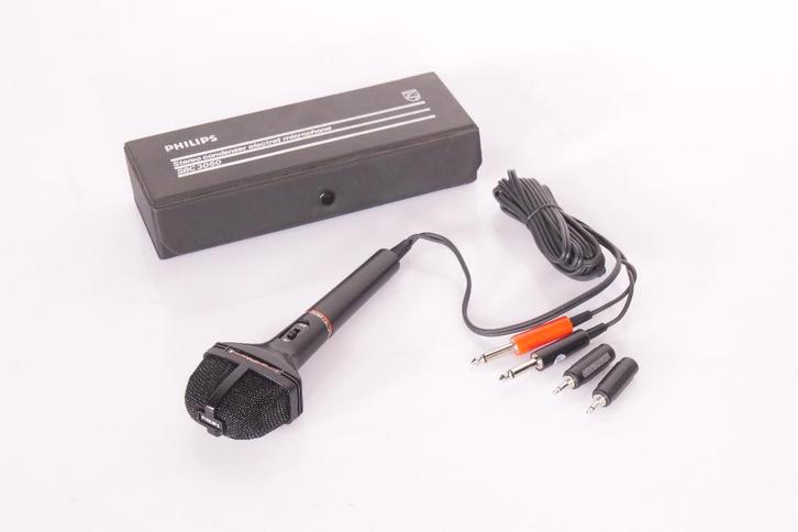 Philips SBC 3050 Stereo Microfoon Vintage | Defect, Muziek en Instrumenten, Microfoons, Gebruikt, Overige typen, Ophalen of Verzenden