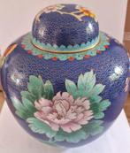 Cloisonné pot met deksel., Antiek en Kunst, Antiek | Emaille, Ophalen of Verzenden