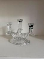 Kandelaar glas vintage, Ophalen of Verzenden