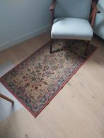 Frans brocante/vintage kleed (roestbruin, okergeel, groen), Huis en Inrichting, Stoffering | Tapijten en Kleden, Ophalen, 100 tot 150 cm