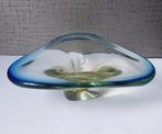 Vintage amber massive bowl schaal Deco Glass, Ophalen of Verzenden