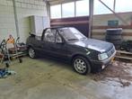 Peugeot 205 CTI Cabriolet S6 1986 Zwart, Auto's, Voorwielaandrijving, Cabriolet, Leder en Stof, Zwart