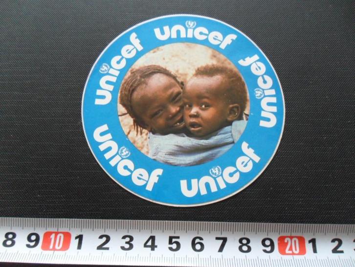 sticker UNICEF  TY350, Verzamelen, Stickers, Zo goed als nieuw, Ophalen