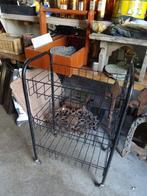 3 leuke rekjes met mandjes op wieltjes, Antiek en Kunst, Curiosa en Brocante, Ophalen