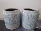 2 Mooie Bloempotten - Potmaat 15 cm, Ophalen, Gebruikt
