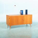 Vintage Scandinavisch wandmeubel eiken jaren 60, Ophalen of Verzenden, Gebruikt