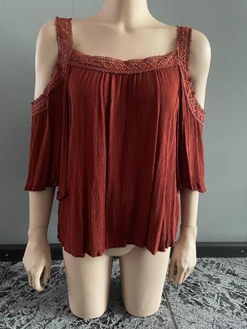 ZGAN Top, roestbruin, okselbreedte 60cm, mt 46/48 beschikbaar voor biedingen