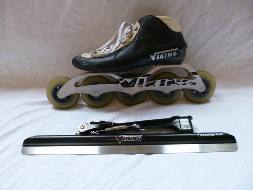 Viking nagano speciaal + skeelers, Sport en Fitness, Schaatsen, Zo goed als nieuw, Noren, Viking, Klapschaats, Ophalen of Verzenden