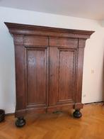 Antieke eikenhouten kast 199x173x70, Antiek en Kunst, Ophalen
