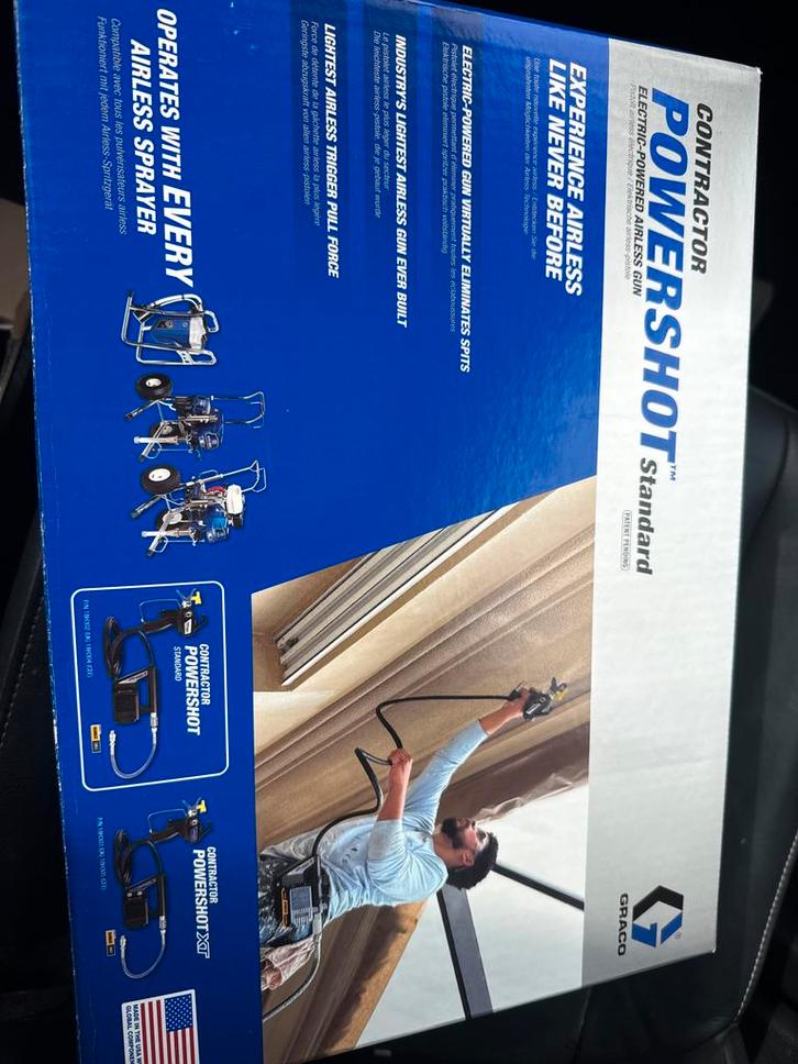 Nieuwe Graco PowerShot Standard Airless Verfspuit, Doe-het-zelf en Verbouw, Gereedschap | Overige machines, Nieuw, Ophalen