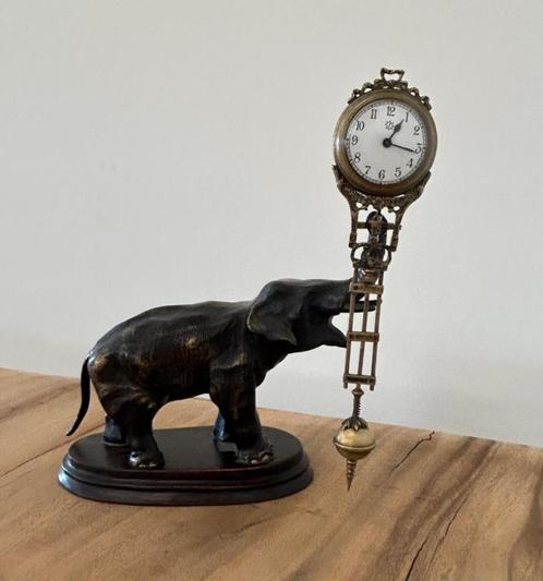 Antieke Junghans Olifant Klok – Mix van Kunst en Tijd, Antiek en Kunst, Antiek | Klokken, Ophalen