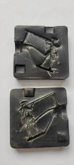 Vintage gietmallen tinnen soldaatjes, Ophalen of Verzenden, Groter dan 1:32