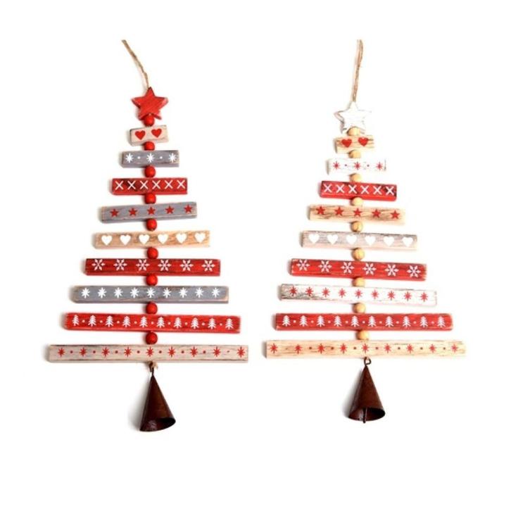 HOUTEN KERSTBOOM 3D & BELLETJE, Diversen, Kerst, Nieuw, Ophalen of Verzenden