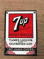 7up emaille reclamebord, Ophalen of Verzenden, Zo goed als nieuw, Reclamebord
