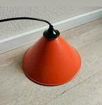 Hanglamp,RETRO,Vintage,ORANJE,plafond,zwart,1960,lamp,jeugd, Ophalen of Verzenden, Zo goed als nieuw, Metaal, Retro 1960
