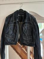 Geisha spijkerjasje - Maat L - Kort model met rits, Ophalen of Verzenden, Zo goed als nieuw, Maat 42/44 (L), Jasje