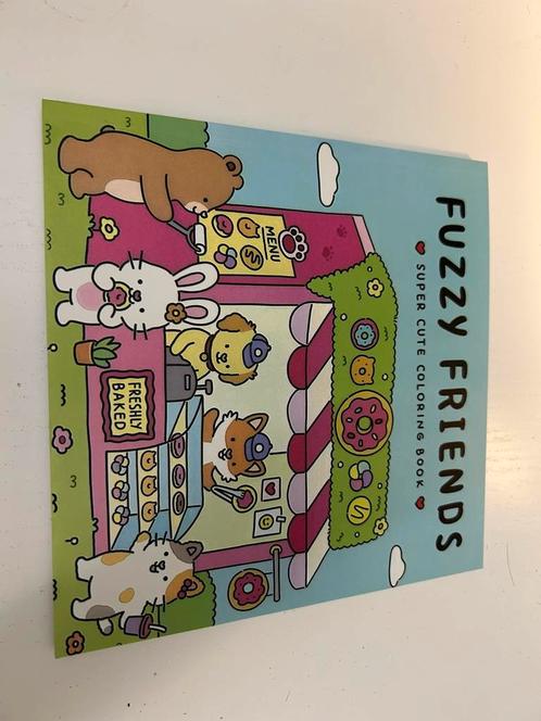 Fuzzy Friends kleurboek, Boeken, Kinderboeken | Baby's en Peuters, Nieuw, Ophalen of Verzenden