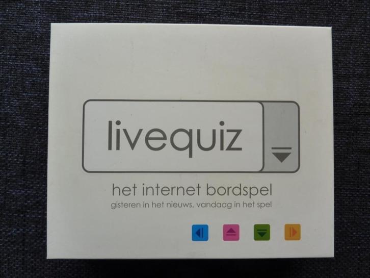 Livequiz - het internet bordspel (blijft altijd up to date), Hobby en Vrije tijd, Gezelschapsspellen | Bordspellen, Nieuw, Een of twee spelers