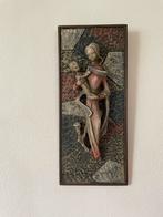 Tegelplateau moeder met kind, Antiek en Kunst, Curiosa en Brocante, Ophalen