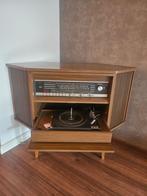 Vintage platenspeler-meubel, Audio, Tv en Foto, Platenspelers, Ophalen, Gebruikt, Platenspeler, Philips