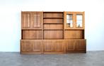 vintage wandkasten | wandmeubel | jaren 60 | Zweden, Gebruikt, Glas, Ophalen of Verzenden, Minder dan 100 cm