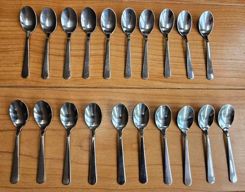 20 stuks Ikea Dragon theelepels, roestvrij staal, 13 cm., Huis en Inrichting, Keuken | Bestek, Gebruikt, Los bestek, Rvs of Chroom