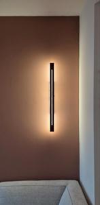 Moderne LED Wandlamp Zwart - 80cm - Dimbaar, Huis en Inrichting, Lampen | Wandlampen, Ophalen of Verzenden, Nieuw, Metaal, Modern