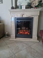 Marmeren schoorsteen mantel met een Fabr sfeer haart, Huis en Inrichting, Haarden, Ophalen, Zo goed als nieuw