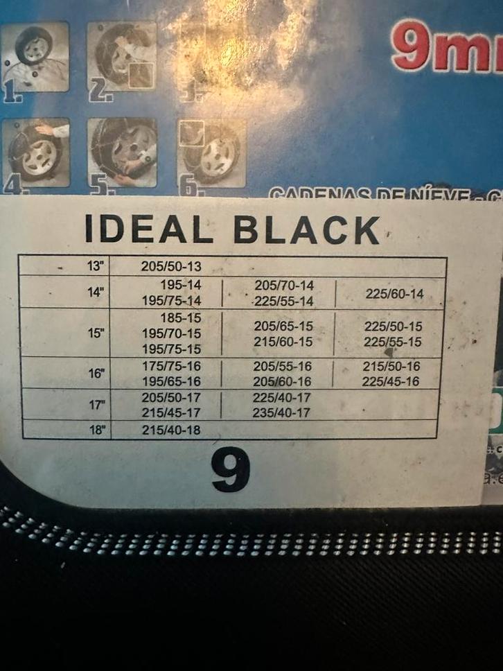 Sneeuwkettingen 14 15 16 17 18 inch, Auto diversen, Sneeuwkettingen, Zo goed als nieuw, Ophalen of Verzenden