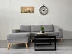 Hoekbank Grijs, Huis en Inrichting, Banken | Bankstellen, Hoekbank, Ophalen of Verzenden, Zo goed als nieuw, 200 tot 250 cm