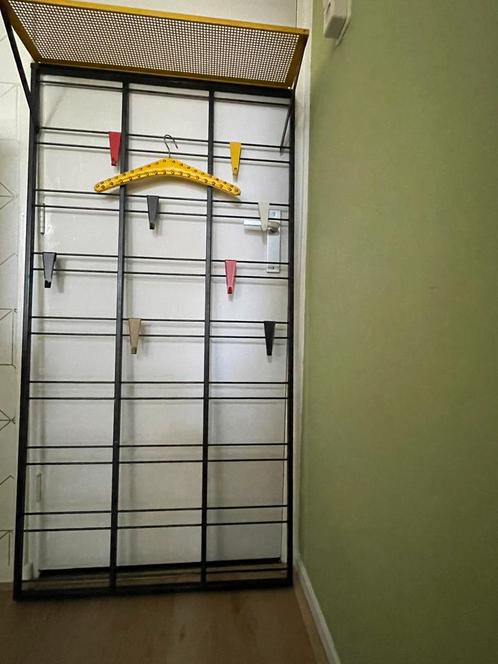 Vintage notenbalk kapstok+hoedenplank Pilastro toonladder, Huis en Inrichting, Overige Huis en Inrichting, Gebruikt, Ophalen