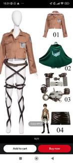 Attack on Titan cosplay, Hobby en Vrije tijd, Kostuums, Theaterbenodigdheden en LARP, Ophalen of Verzenden, Zo goed als nieuw