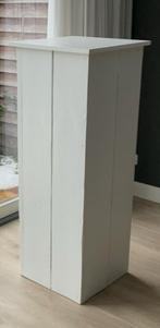 Witte grote steigerhouten pilaar zuil plantentafel 1.27m, Huis en Inrichting, Woonaccessoires | Zuilen en Pilaren, Ophalen, Zo goed als nieuw