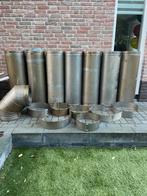 RVS afvoerpijpen geïsoleerd dubbelwandig/ enkelwandig!, Doe-het-zelf en Verbouw, Buizen en Afvoer, Ophalen, 6 meter of meer, Zo goed als nieuw