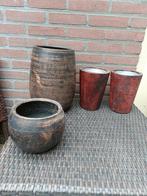 Bloempotten, Ophalen, Steen, Gebruikt, Rond