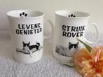 🐾2 FELIX DUCHESS Poezen/Katten MOKKEN/BEKERS., Huis en Inrichting, Keuken | Servies, Ophalen of Verzenden, Zo goed als nieuw