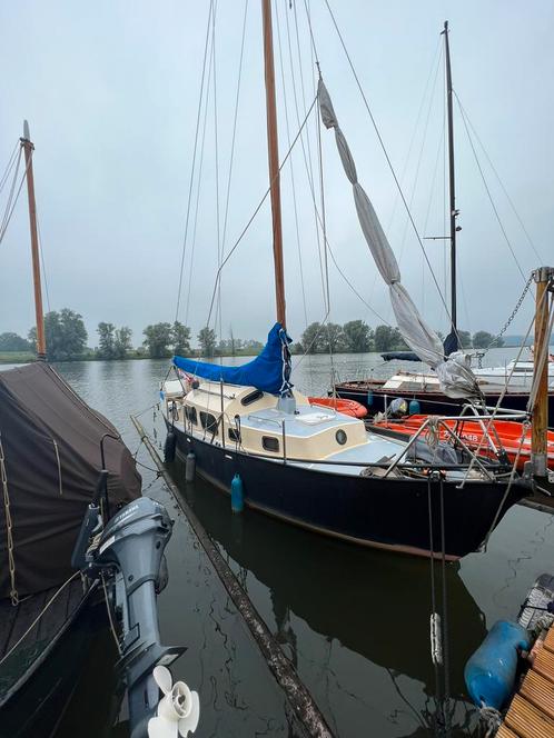 Kajuitzeiljacht ‘Meeuw’, Watersport en Boten, Kajuitzeilboten en Zeiljachten, Gebruikt, Tourjacht of Cruiser, Staal, 6 tot 9 meter